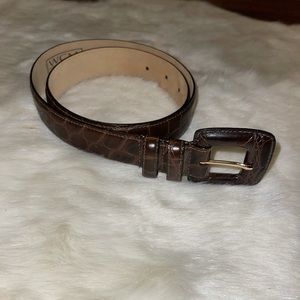 WCM New York Italian calfskin belt size large